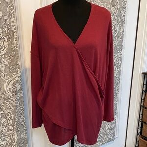 Eloquii Burgundy Knit Top